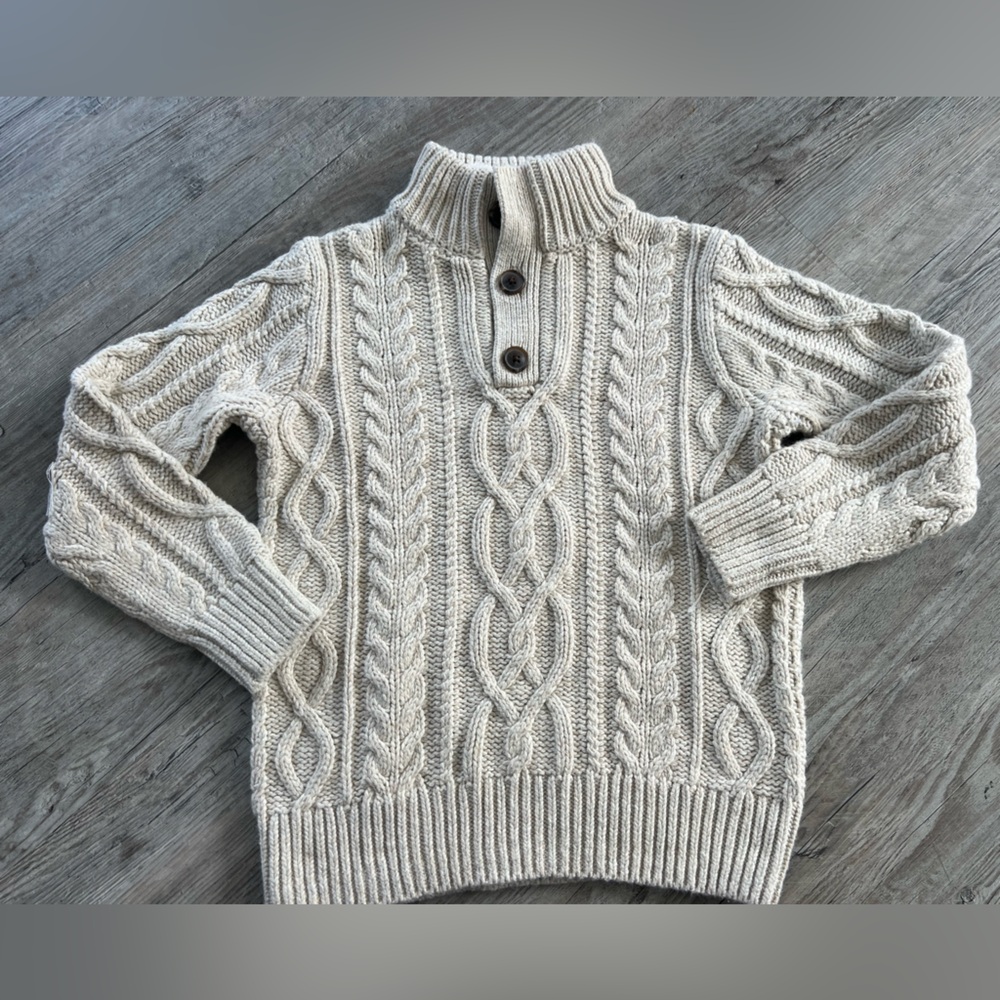 GAP Cable Knit Cream Sweater